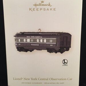 Hallmark Lionel New York Central Observation Car 2008 Keepsake Ornament